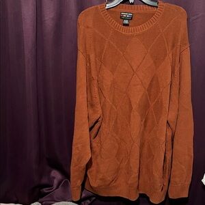 Alexander Julian Men's Rust Crewneck Sweater